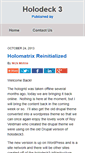 Mobile Screenshot of holodeck3.com