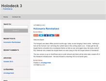 Tablet Screenshot of holodeck3.com
